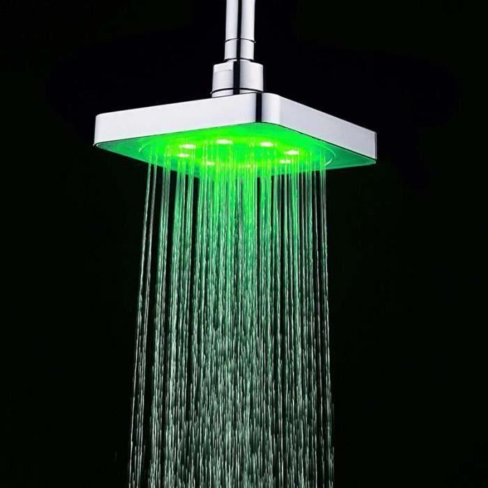 Alerte LED pour douche trois couleurs, économiser l'eau chaude facilement