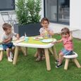 SMOBY - KID Table enfant verte - Anti UV - 4 enfants - Fabrication française-2