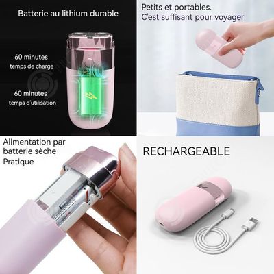 Épilateur De Voyage Rose Pour Femme - Piles Non Incluses
