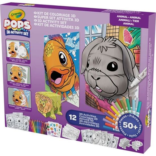 Crayola POPS - Super Kit d'Activités 3D, pour Colorier et Créer