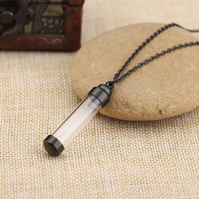 Collier Urne Funéraire Jovivi - Pendentif Libellule Acier Inoxydable Pour Cendres, Cheveux, Souvenirs