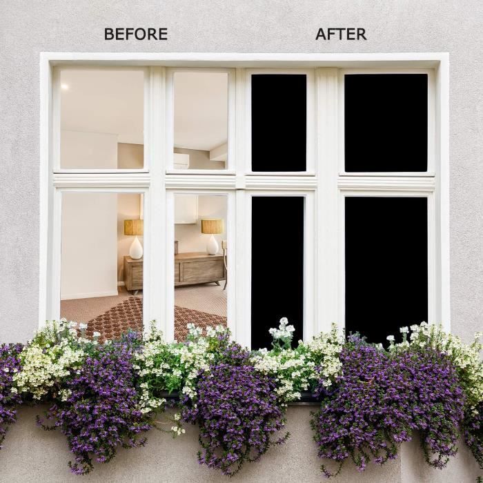 FILM POUR VITRAGE,H-43cmx100cm--Film électrostatique Pour Vitres, Sans