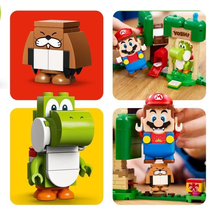 LEGO 71406 Super Mario Ensemble d'Extension La Maison Cadeau de Yoshi, Jouet  Super Mario, Figurine, avec Manège, Enfants 6 Ans - Cdiscount Jeux - Jouets