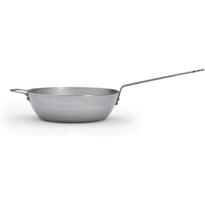 Wok En Cuivre De Buyer Prima Matera - Diamètre 32 Cm - Compatible Induction - 2 Anses - Pour Cuisson Saine Et Rapide