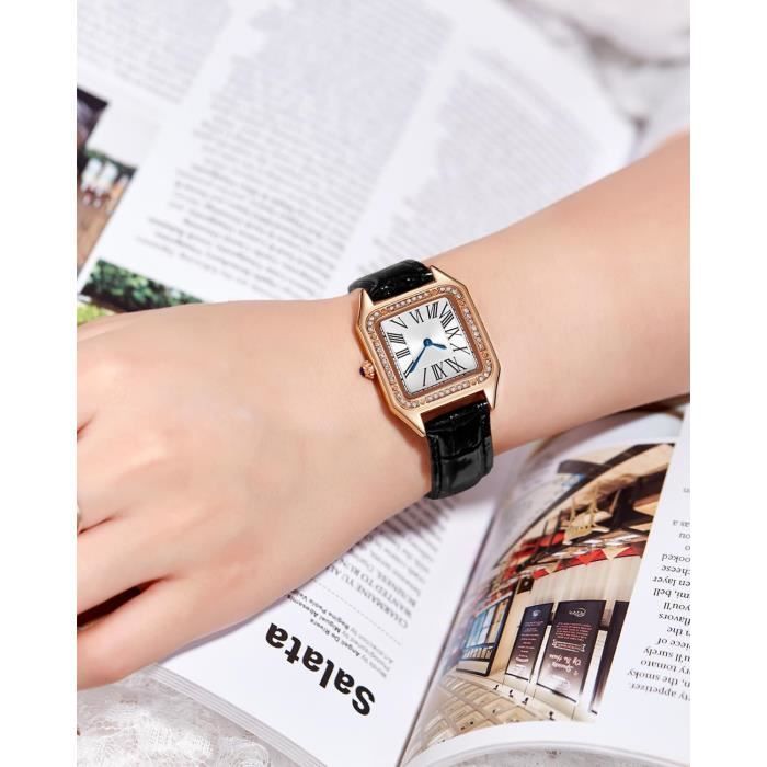 Montre femme promo carré