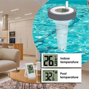 Thermomètre Piscine/aquarium Avec Sonde 3m - écran LED, Alarme Réglable - Prise UE - Mesure -40°C à 150°C