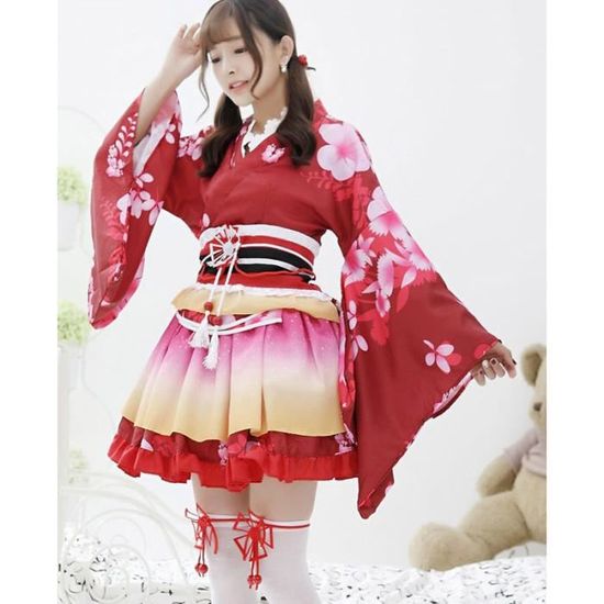 robe kimono rouge