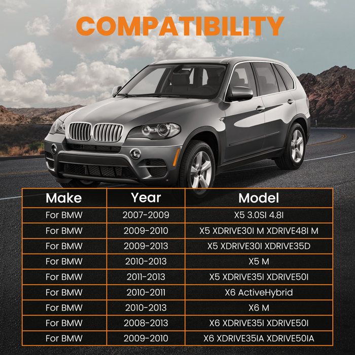 E70 E71 Suspensions Pneumatiques Arrière Bisenya Pour BMW X5 E70 / X6 E71/ E72 (2007-2015) - Paire Gauche/Droite Kit Suspension Air