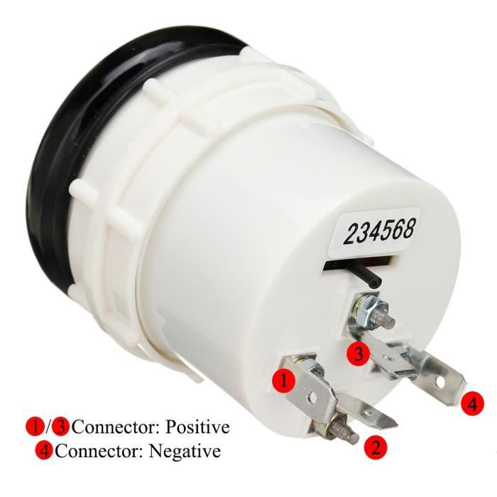Acheter Dynoracing 2 ''52mm lentille de fumée universelle tachymètre  automatique LED blanche 0-8000 tr/min jauge compteur de voiture