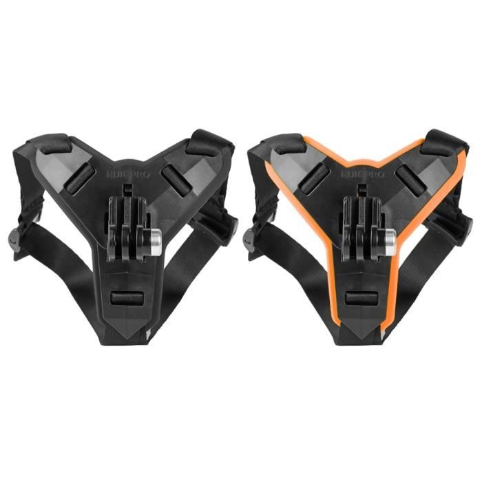 Support De Menton En Silicone ABS Pour Casque Moto - Compatible Caméras Action YI, Osmo, Apeman - Réglable Et Facile à Installer