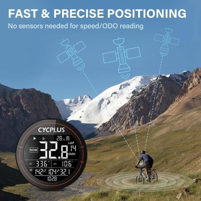 Compteur v lo V lo CYCPLUS M2 sans fil GPS ordinateur compteur de