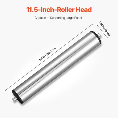 Servante à Rouleaux VEVOR Lot De 2 - Support Pliable Pour Scie à Table - Capacité 61kg - Hauteur Réglable 68-107cm - Acier Poli