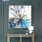 Wallpaper Art Minimaliste Giclee Print Abstrait Bleu Bold Art Paysage Cotier For Free