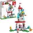 LEGO 71407 Super Mario Ensemble d’Extension La Tour Gelée et le Costume de Peach Chat, Figurine Toad, Jouet Château, Enfants 8 Ans-0