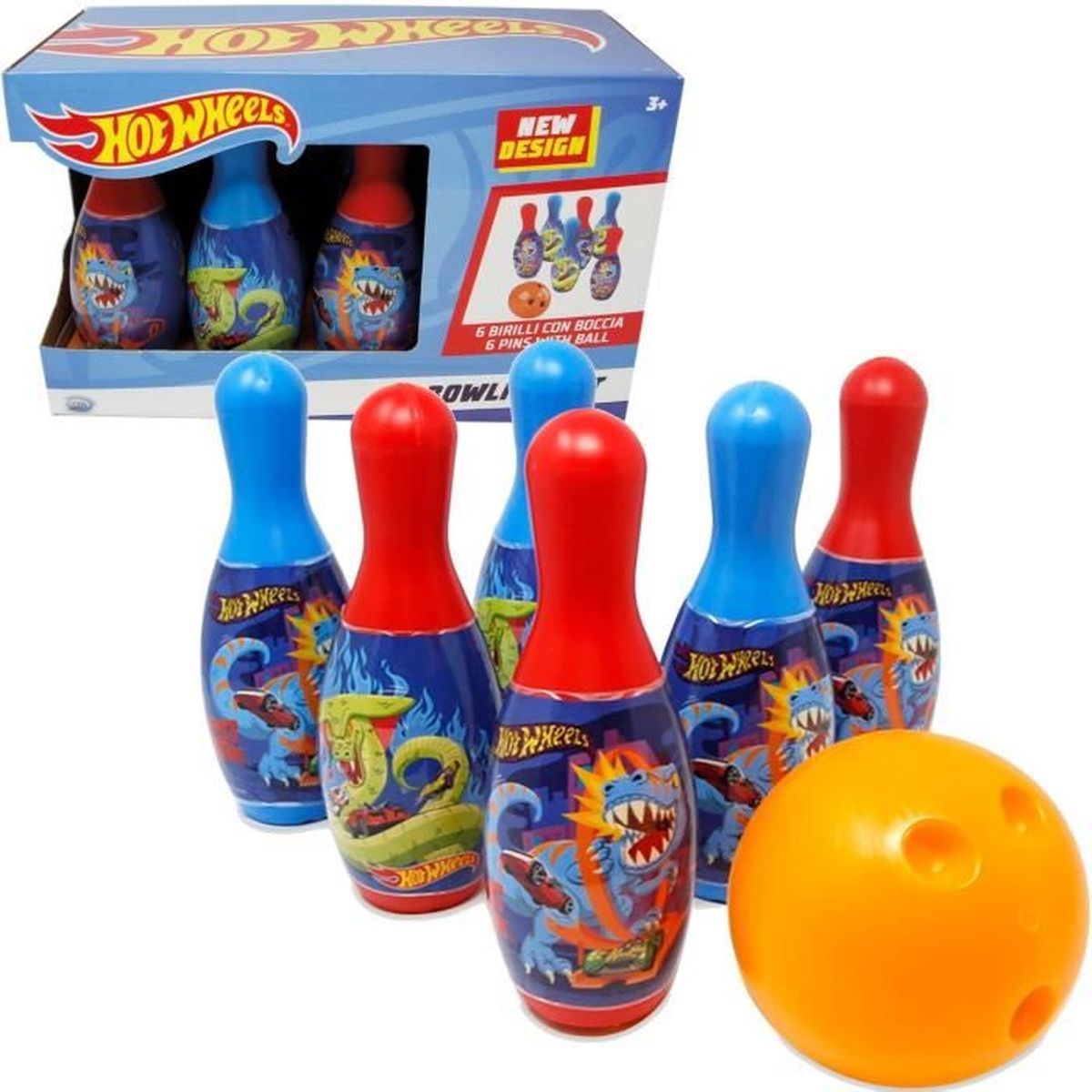 Drfeify Jeu de quilles pour enfants 10 pcs - Cadeau idéal pour anniversaire ou Noël - Favorise