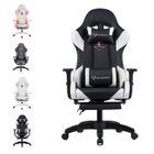 FOXSPORT-Chaise de jeu-ergonomique-fauteuil gaming-avec repose-pieds-accoudoirs3d- Chevalier de l'ombre - charge 200 kg-noir