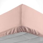 DOUCEUR D'INTERIEUR Drap housse 180x200 cm - Bonnet 30 cm - 100% coton - Rose