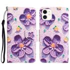 ZTAOOPOU Mode Housse iPhone 11 6.1 PU Cuir Portefeuille Étui à rabat avec Support Antichoc Protection - M