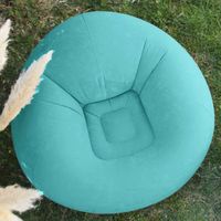Fauteuil gonflable déperlant 100x100 cm - Turquoise