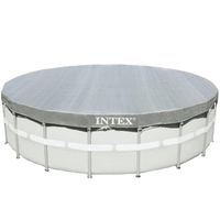 Bâche de protection pour piscine ronde INTEX 4m88 - Deluxe avec tamis d'écoulement