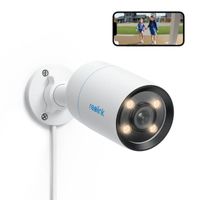Reolink 4MP Caméra Surveillance ColorX Series P320X PoE Extérieure,Vision Nocturne Couleur,Détection Intelligente,sirène