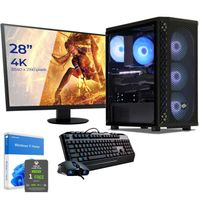 PC Gamer Expert - SEDATECH - AMD Ryzen 5 7500F - RTX4060 - 16Go DDR5 - 1To SSD M.2 - Windows 11 - Moniteur 28