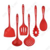 TD® Ensemble de spatules en silicone de cuisson résistantes à la chaleur et antiadhésives Ustensiles de cuisine en silicone 7