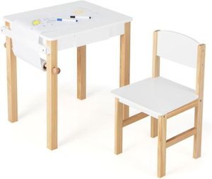 TABLE ET CHAISE GOPLUS Table Enfant avec Chaise et Tiroir-Table à 