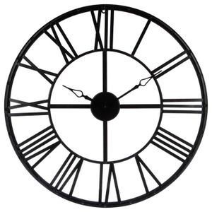 Maissine Horloge Murale Geante 40cm//16 Pouces Pendule Murale Silencieuse Horloge Murale Pendule en M/étal Style Vintage pour Bureau Cuisine Salon Chambre