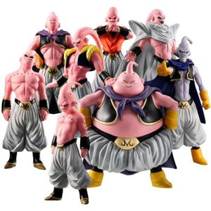 FIGURINE - PERSONNAGE Lot 8 figurines Majin Boo Buu Super Buu Dragon Ball Z DBZ Collection modèle jouets rose anime manga personnage enfants