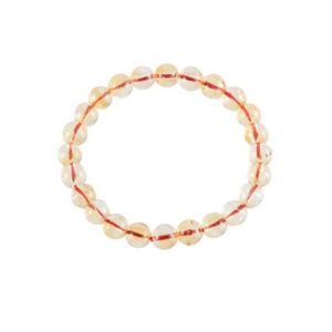 Bracelet Perles Pixiu En Cacoxénite Naturelle Rutilée - Cristal Sculpté, Neuf - Pour Femmes, Bijou De Lithothérapie