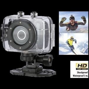 CAMÉRA MINIATURE Caméra sport embarquée - Mini - HD 720P - Écran LCD 2 pouces - Accessoires étanches