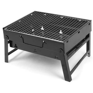 BARBECUE Barbecue Portable Pliable - Acier Inoxydable - Mini Gril De Table De Camping