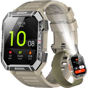 Montre Connectée Homme avec Appels Bluetooth Moniteur Fréquence Cardiaque  Sommeil Fitness 100+ Modes Sportifs Militaire Podomètre(Kaki) - Montre  connectée - Achat & prix