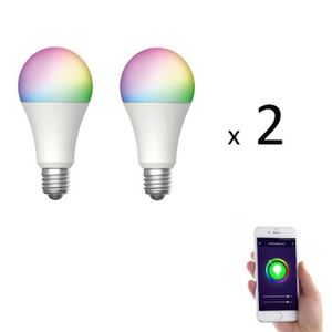 Lot De 8 Ampoules Connectées WiFi IFEEL E27 - Multicolore RVB, Compatible Alexa Et Google
