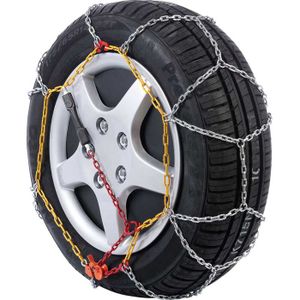 Chaînes à Neige SYNCHRO 9 Mm – Tension Automatique, Paire, Homologuées, Pour Pneus 97, Coffret Avec Gants Et Rustines