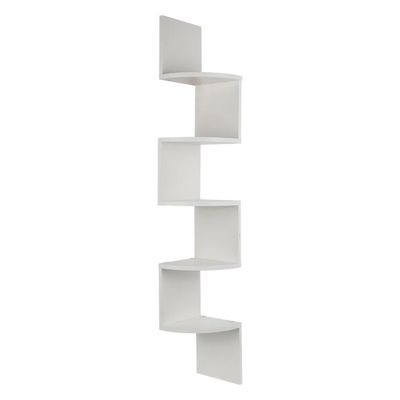 wasteland large edge Etagère Murale Blanche Unité, Etagère de Coin Meuble, Etagère Meuble  d'Angle Etagère Suspendue Etagère d'Angle Murale ZigZag - Cdiscount Maison
