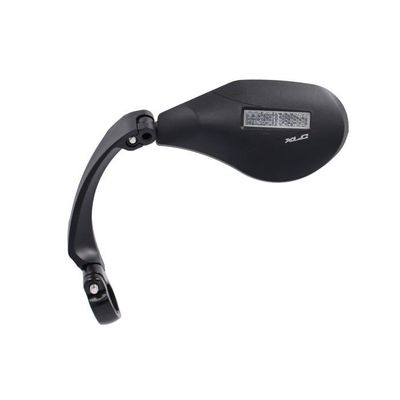 Rétroviseur Vélo Gauche XLC – Réglable, Pliable, Grande Surface Miroir, Montage Sans Outil