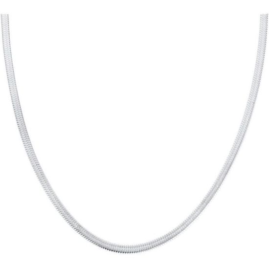 Chaîne Acier 'Maille Serpent Carrée' doré - 45 cm 1 mm - [R8077