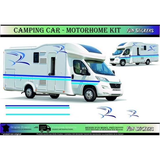 Camping car Kit complet autocollants Cdiscount Auto