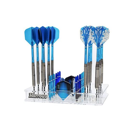 Harrows Stazione Per Freccette – Espositore Per 8 Freccette, Alette E Shaft – Accessori Non Inclusi