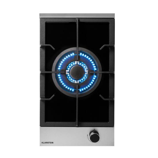 Plaque De Cuisson Gaz Klarstein 4 Feux - 8.0 KW - Acier Inoxydable - Encastrable - Allumage Électrique