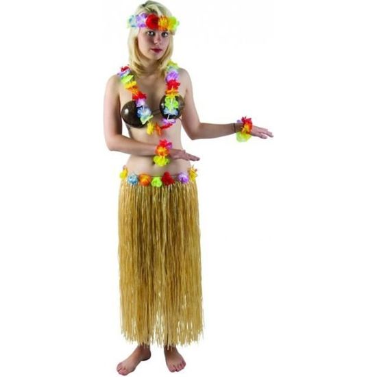 Jupe Guirlande Ensemble de Costume de fête de Bal Eruditter Jupe dherbe hawaïenne 