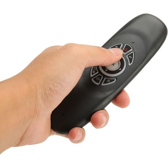 Bewinner Telecomando Aria Mouse Con Tastiera QWERTY E Retroilluminazione - 2.4G Per TV Box, PC, Proiettore - Batteria Inclusa - 4