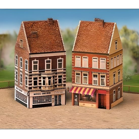 Maquette en carton : Vieilles maisons : Coffret 3