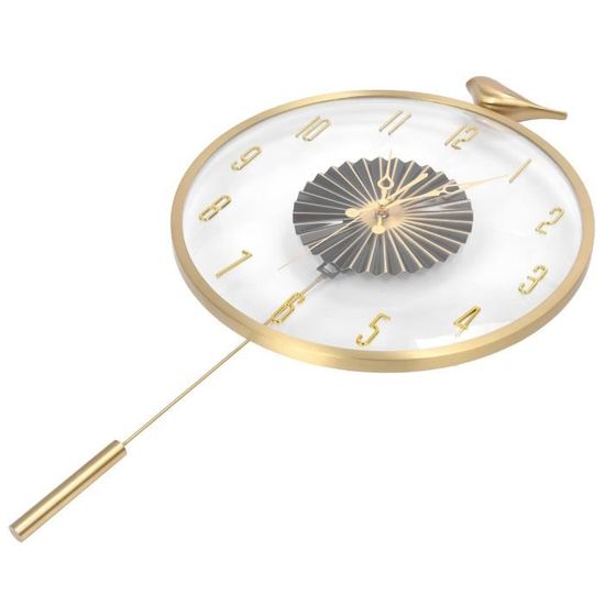 Horloge vidaXL Horloge murale avec aspect de cuivre 30,5 cm