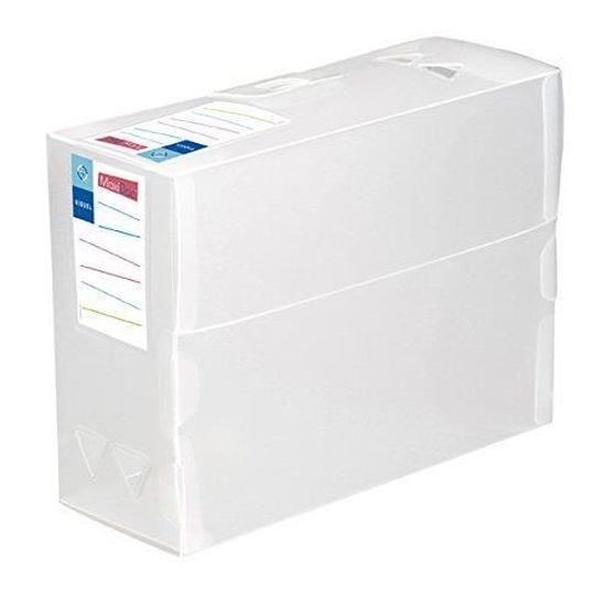 Scatola Porta Documenti Maxi Doc In Propyglass Trasparente – Capiente, Con Maniglie E Chiusura A Clic, Per Archiviazione Ordinata