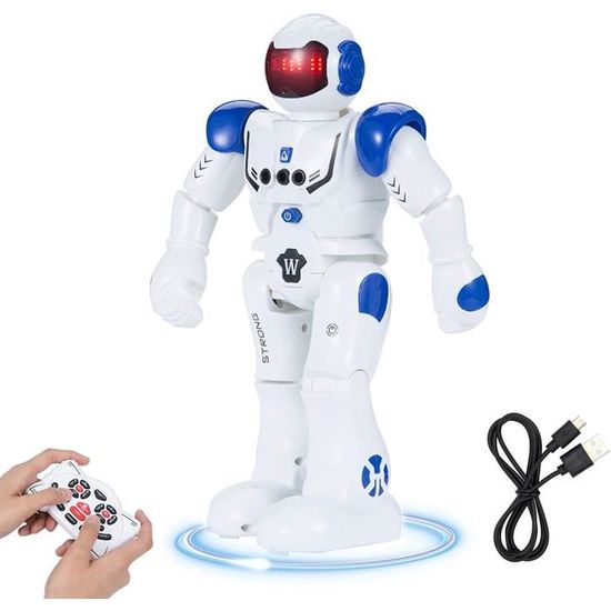 Robot Programmable Intelligent - ZGEER - Contrôle à Distance - Bleu ...