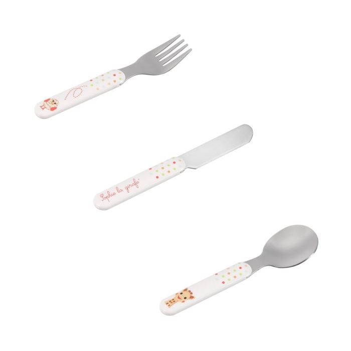 SOPHIE LA GIRAFE Set de 3 couverts