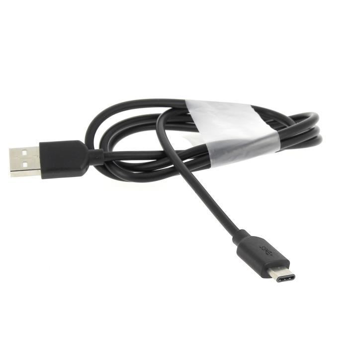 Câble USB Type C Noir Synchro & Charge Pour LENOVO Moto Z - ZUK Z1